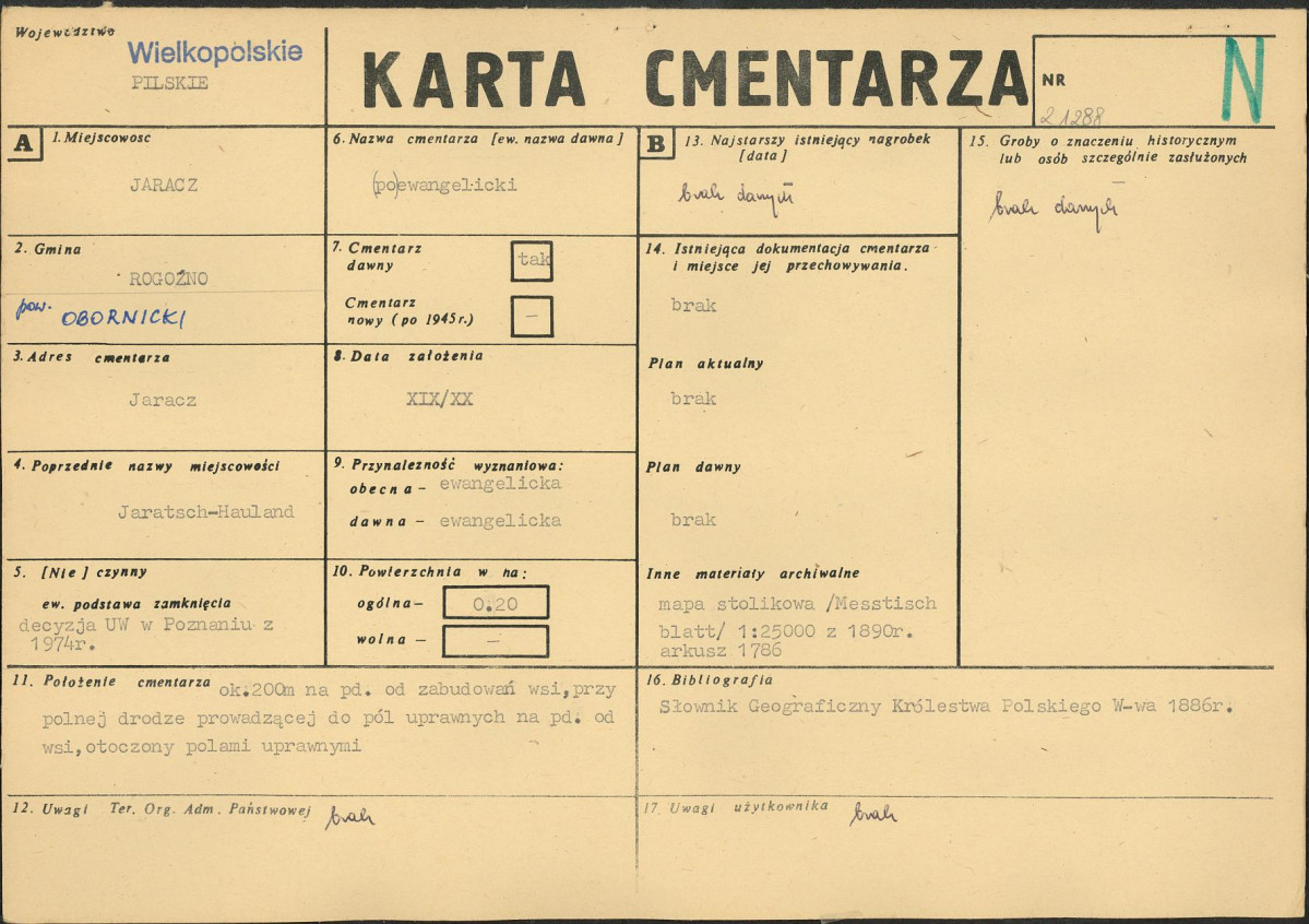 Karta cmentarza, skan nr 1