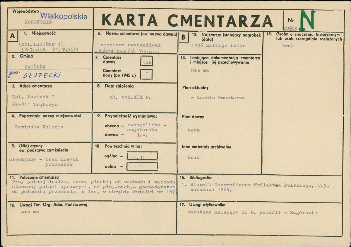 Karta cmentarza, skan nr 1