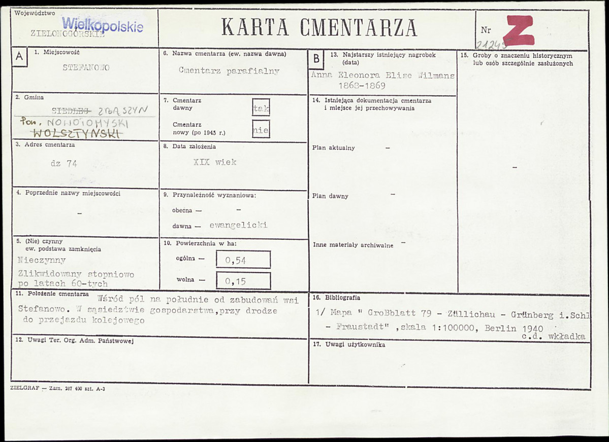 Karta cmentarza, skan nr 1