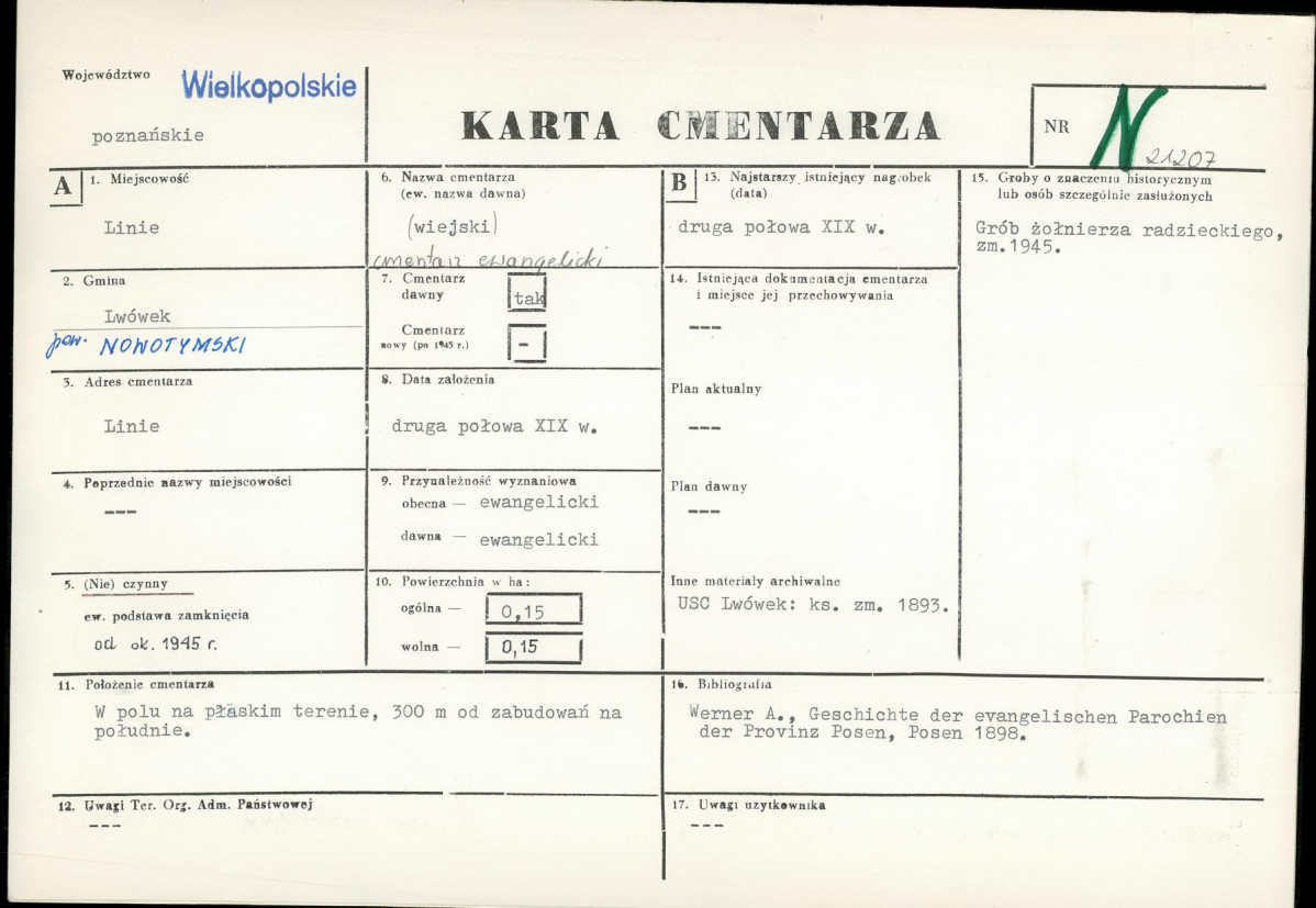 Karta cmentarza, skan nr 1