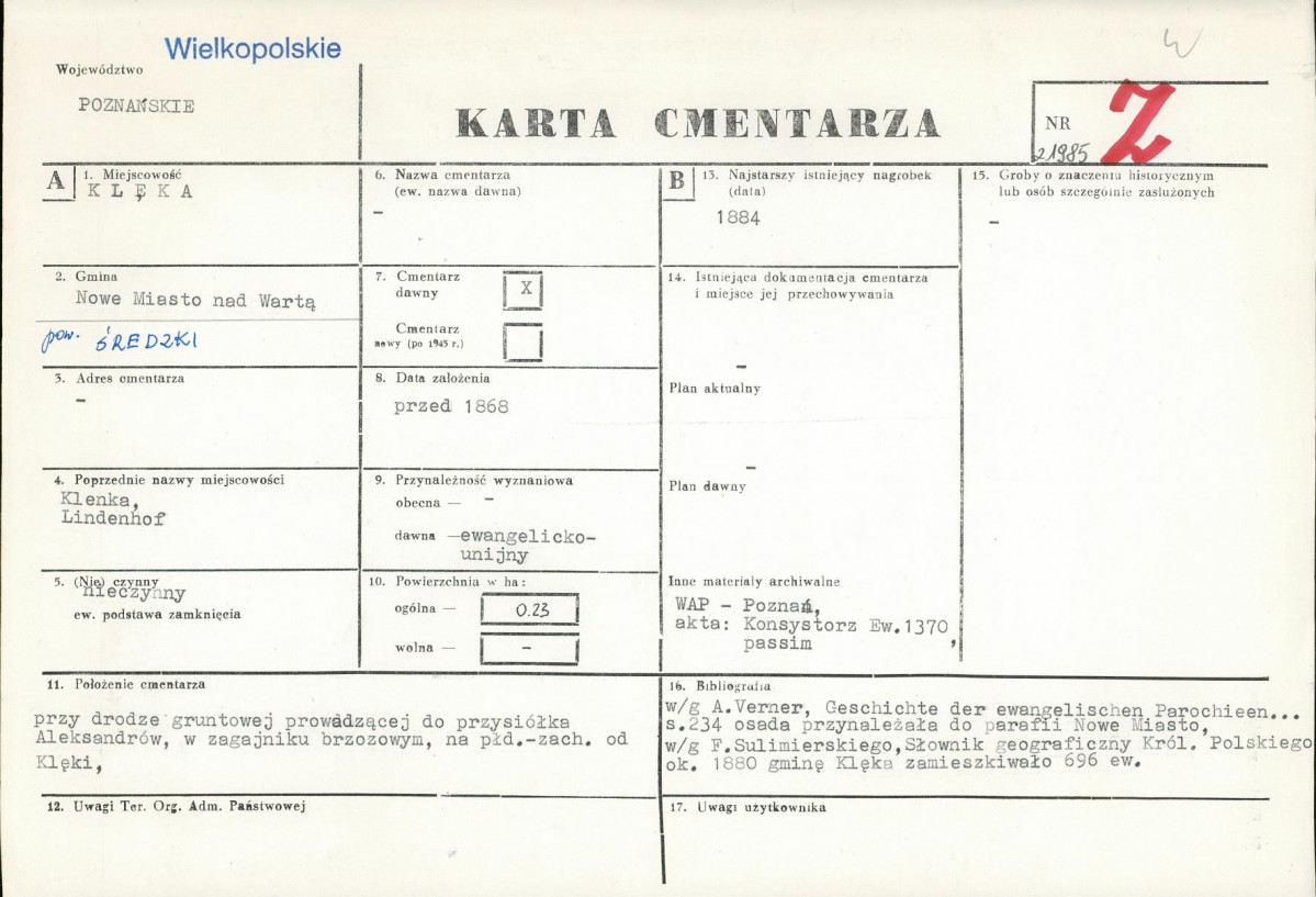 Karta cmentarza, skan nr 1