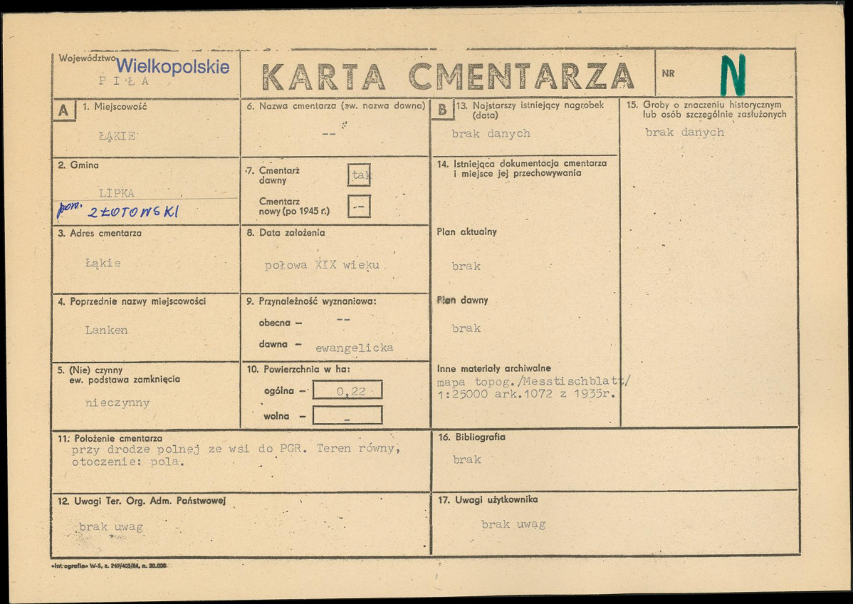 Karta cmentarza, skan nr 1