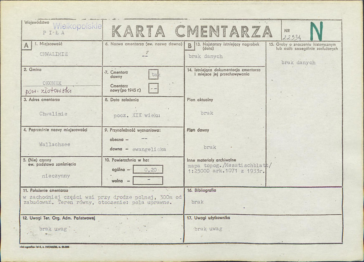 Karta cmentarza, skan nr 1