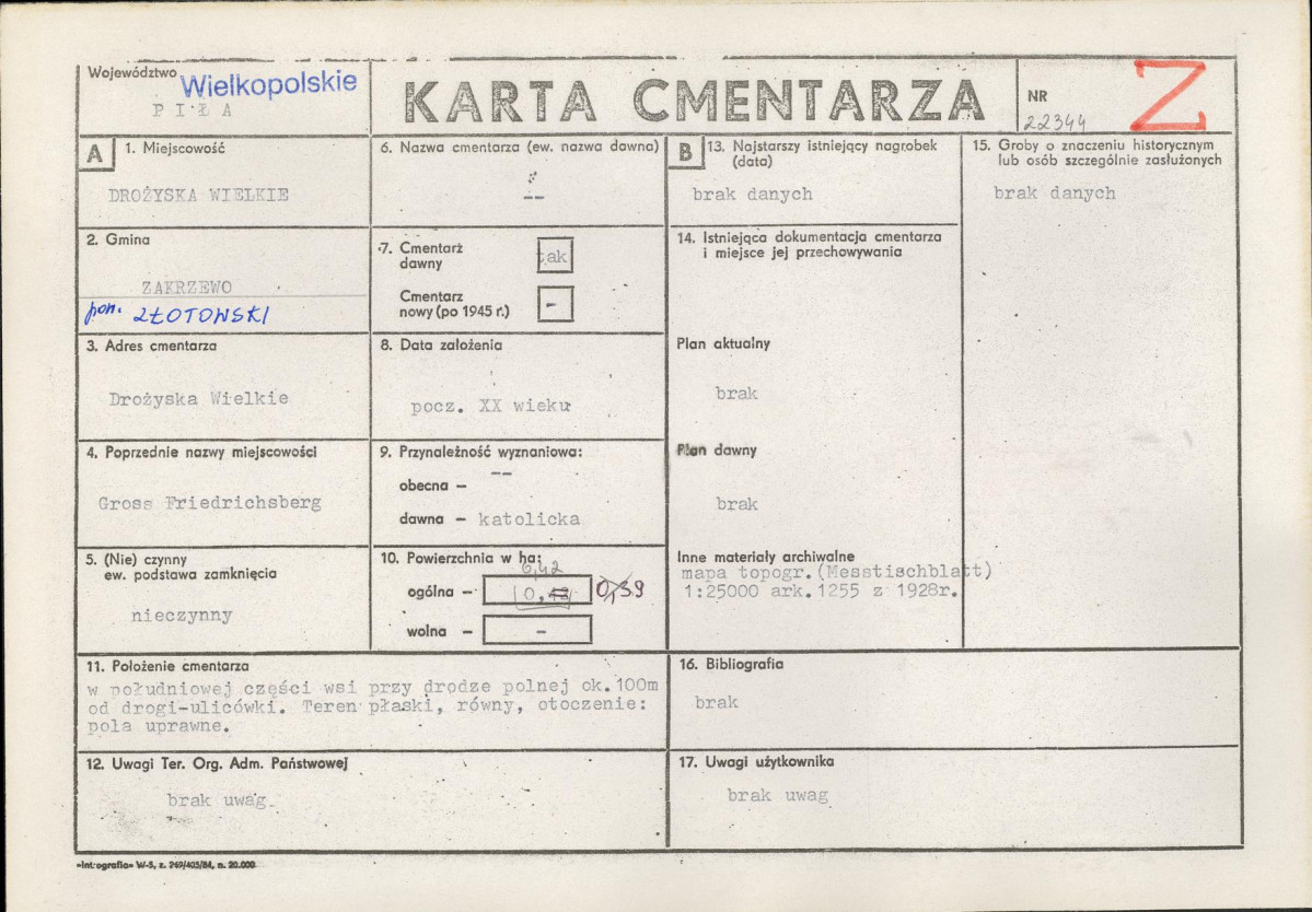 Karta cmentarza, skan nr 1
