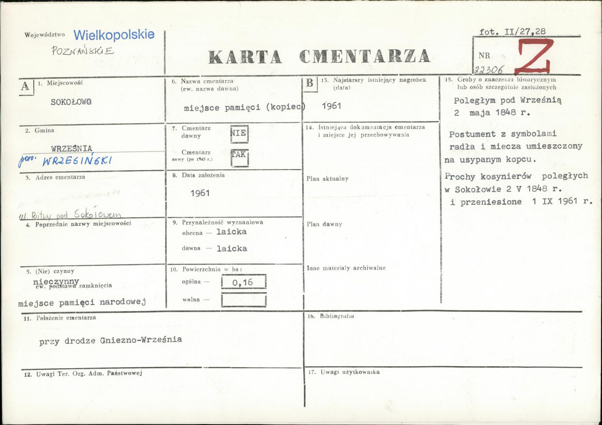 Karta cmentarza, skan nr 1