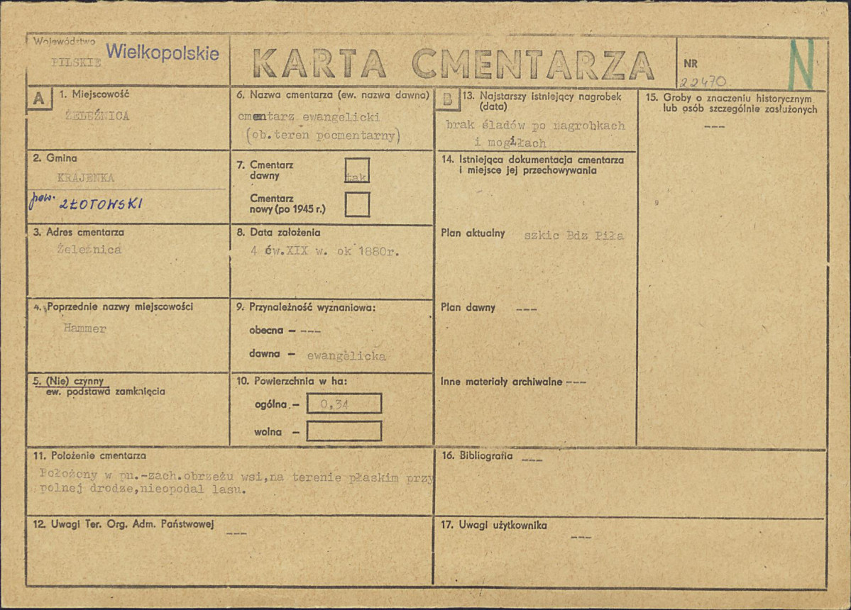 Karta cmentarza, skan nr 1