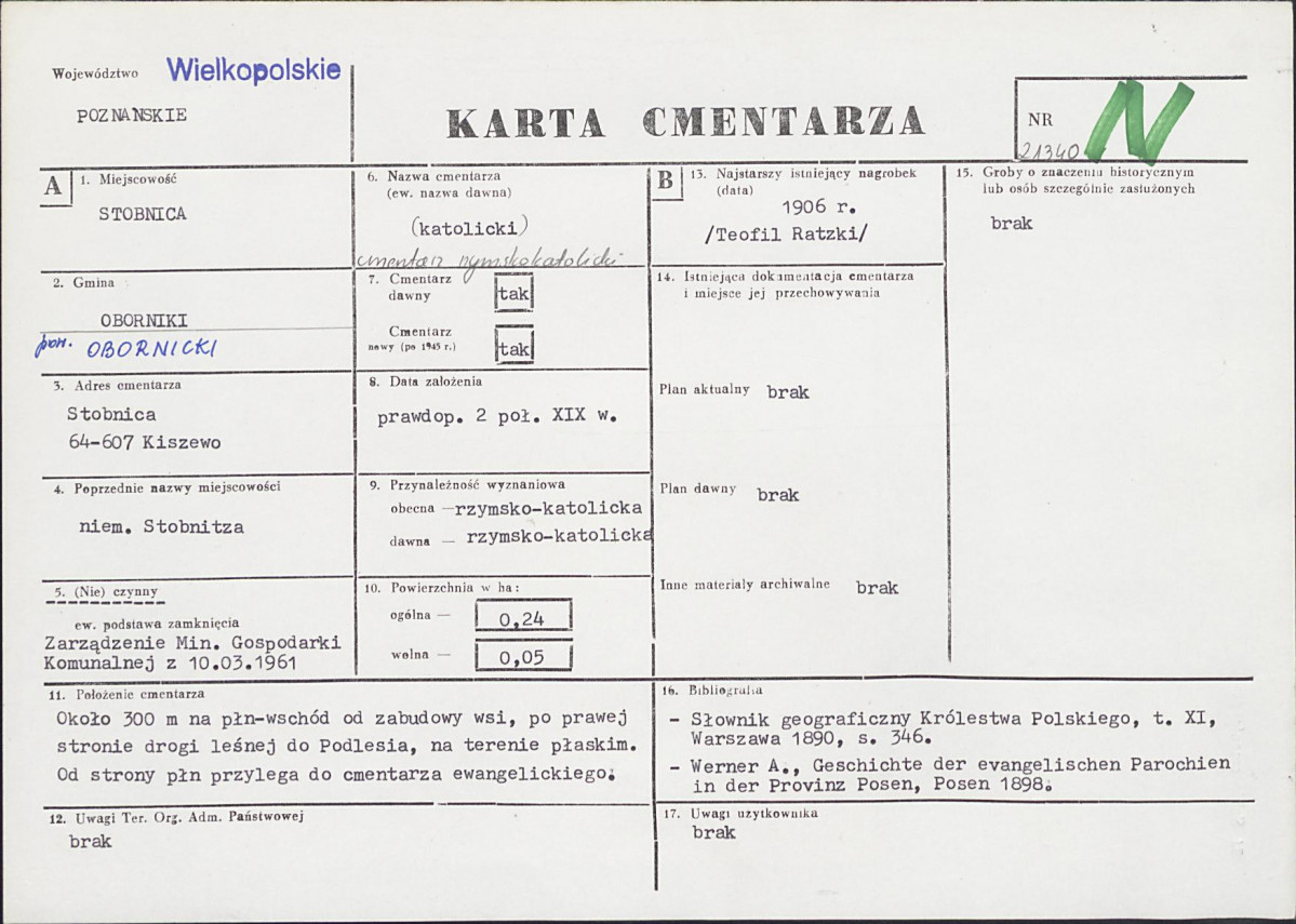 Karta cmentarza, skan nr 1