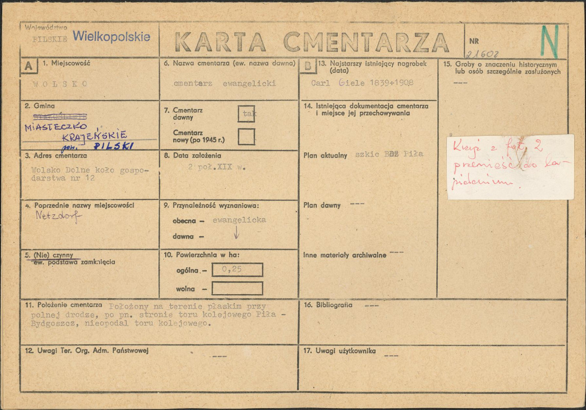 Karta cmentarza, skan nr 1