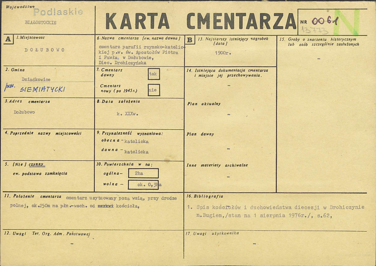 Karta cmentarza, skan nr 1