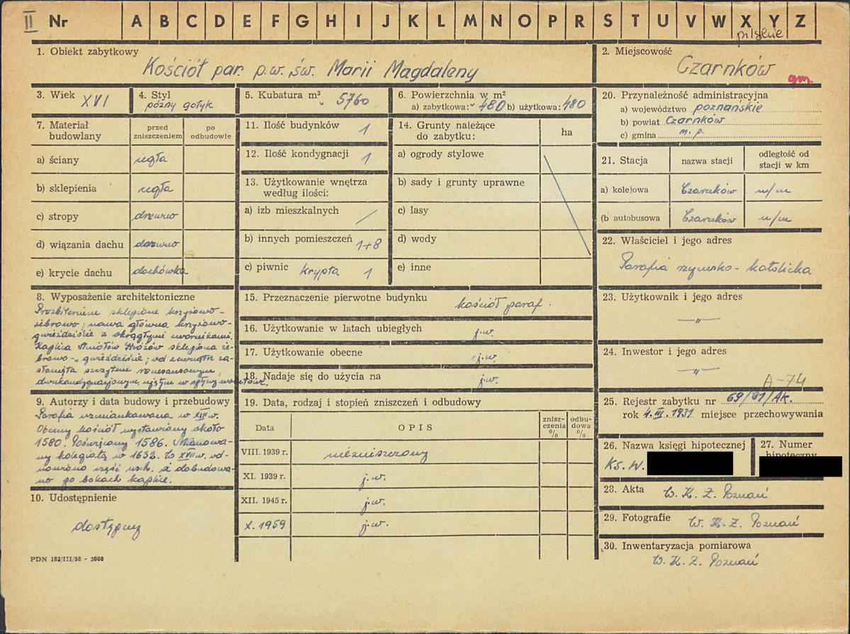 KZ - Karta zielona, skan nr 1