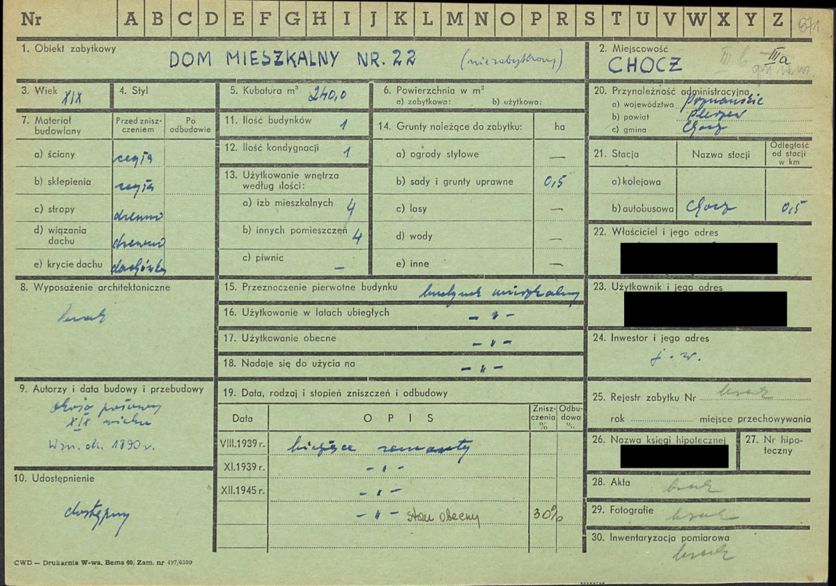 KZ - Karta zielona, skan nr 1