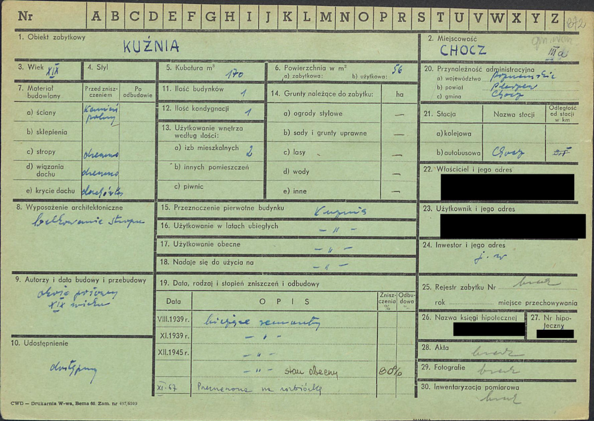 KZ - Karta zielona, skan nr 1