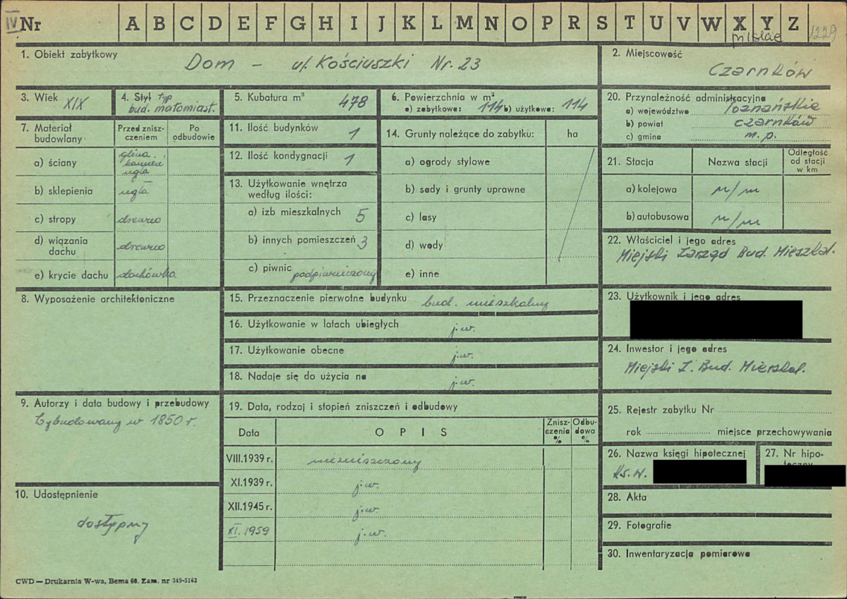 KZ - Karta zielona, skan nr 1