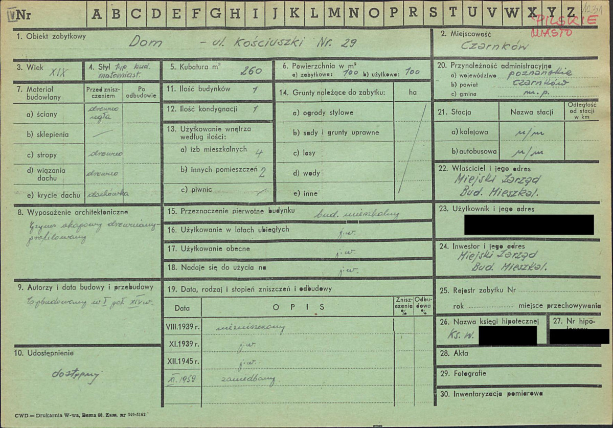 KZ - Karta zielona, skan nr 1