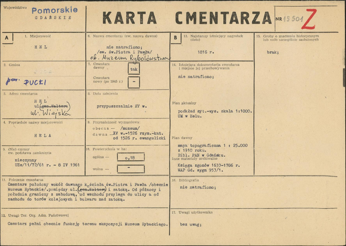 Karta cmentarza, skan nr 1