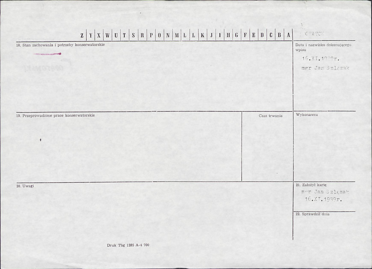 Karta cmentarza, skan nr 2
