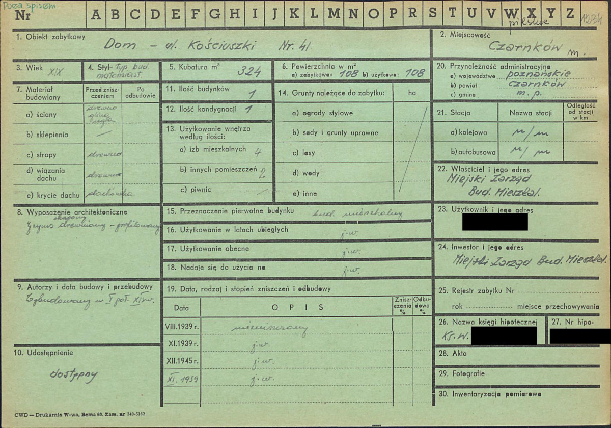 KZ - Karta zielona, skan nr 1