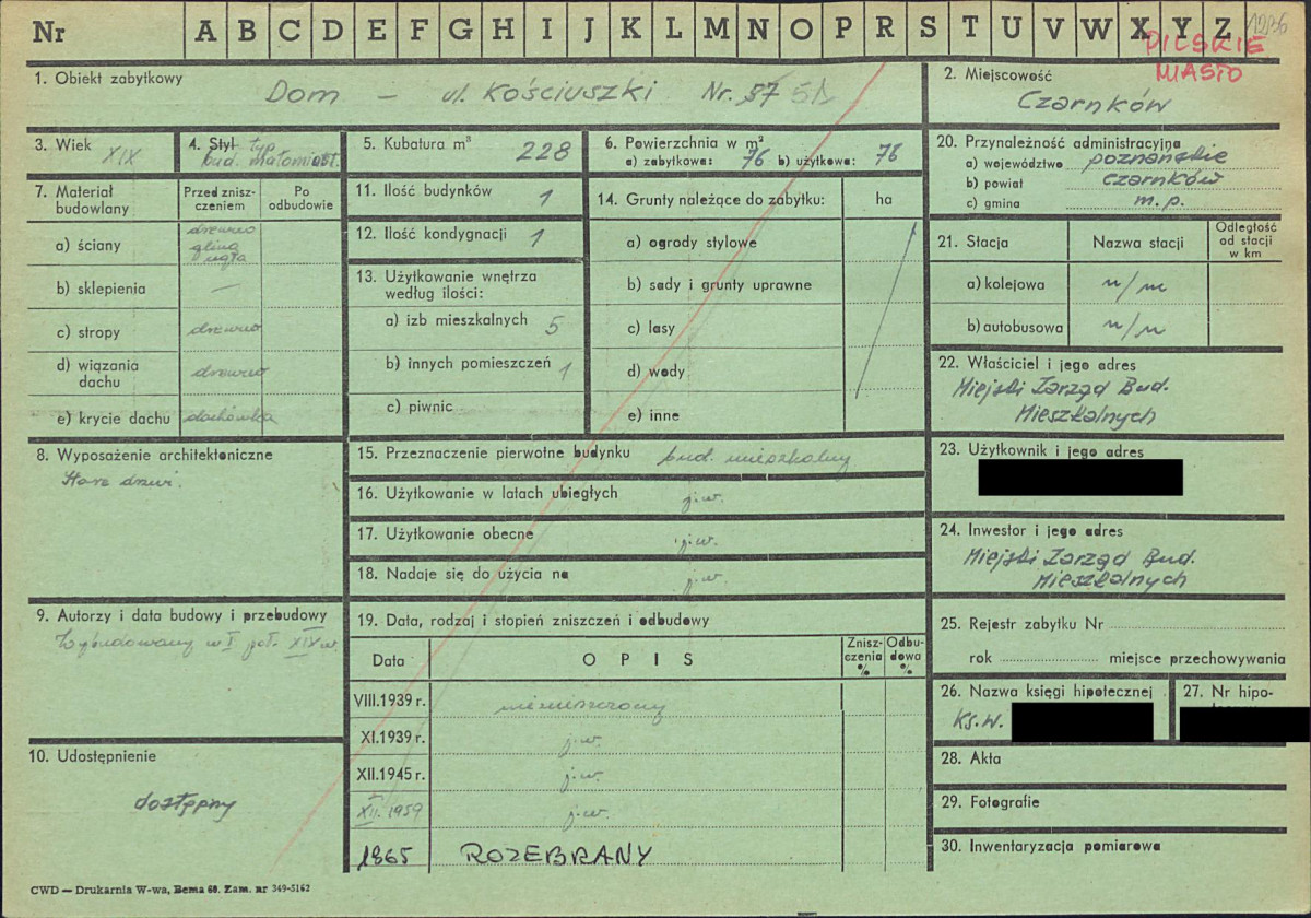 KZ - Karta zielona, skan nr 1