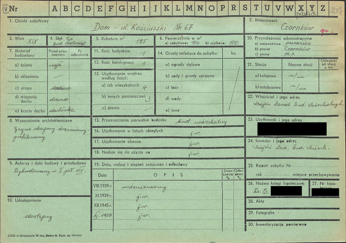 KZ - Karta zielona, skan nr 1