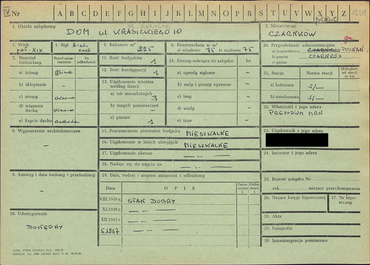 KZ - Karta zielona, skan nr 1
