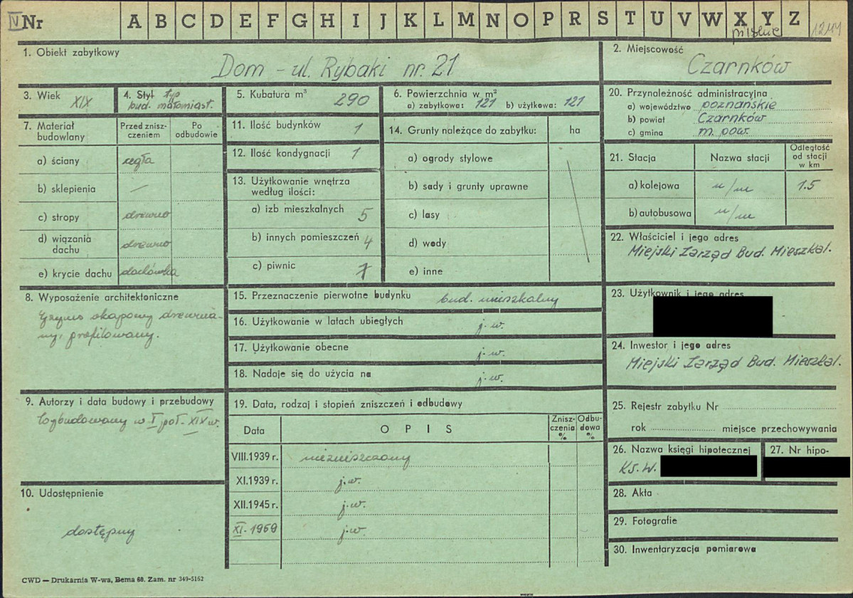 KZ - Karta zielona, skan nr 1