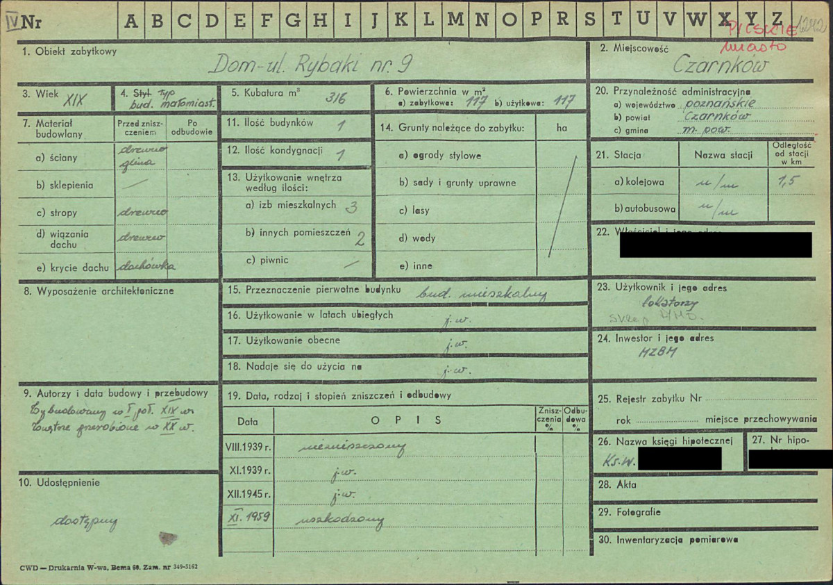 KZ - Karta zielona, skan nr 1