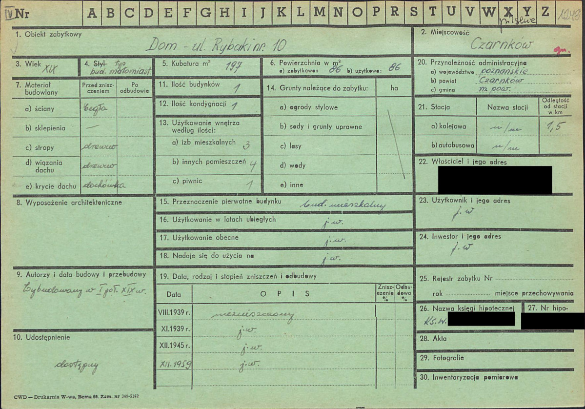 KZ - Karta zielona, skan nr 1