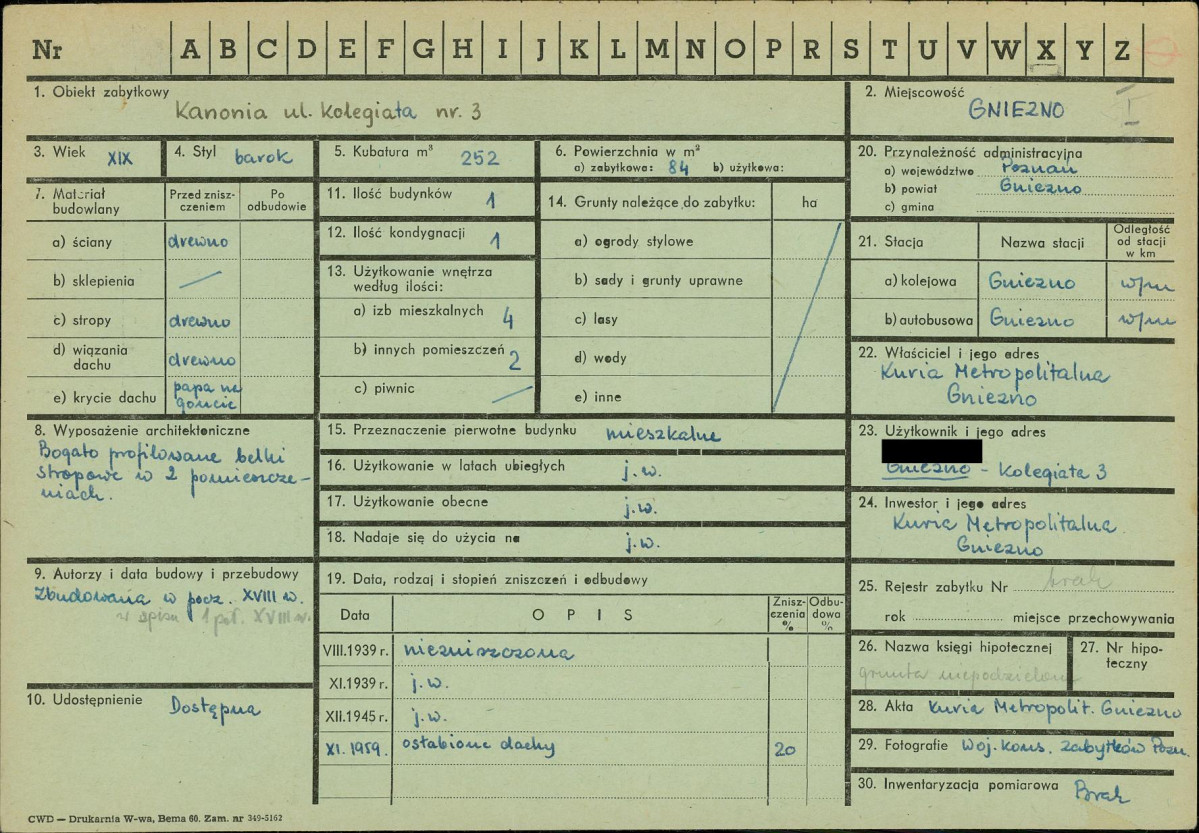 KZ - Karta zielona, skan nr 1