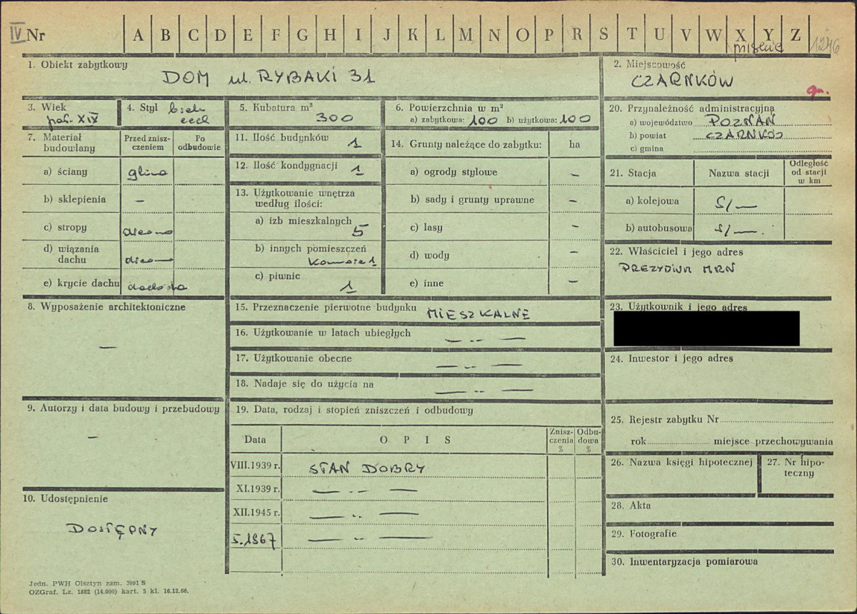 KZ - Karta zielona, skan nr 1