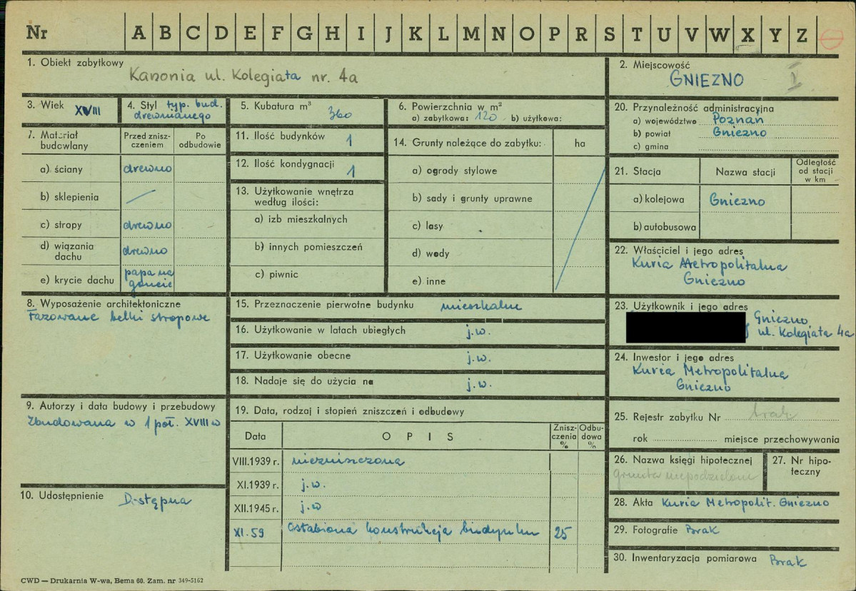 KZ - Karta zielona, skan nr 1