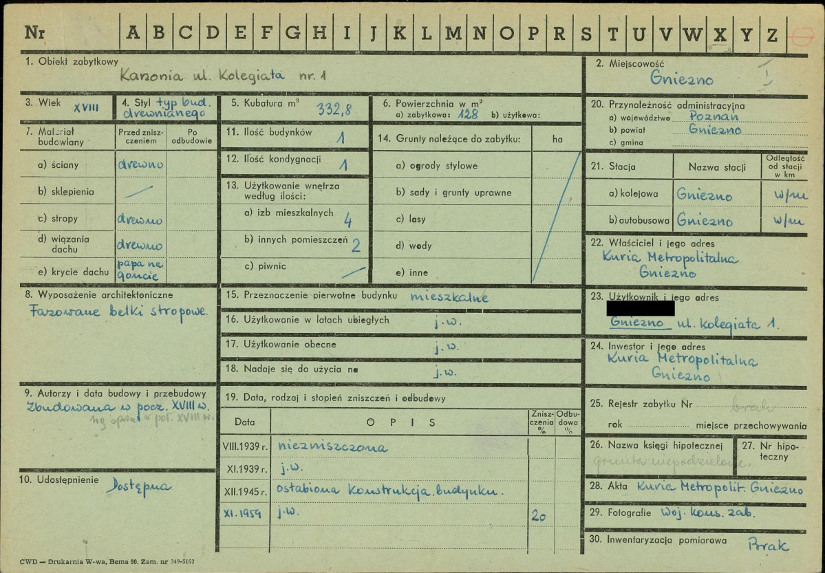 KZ - Karta zielona, skan nr 1
