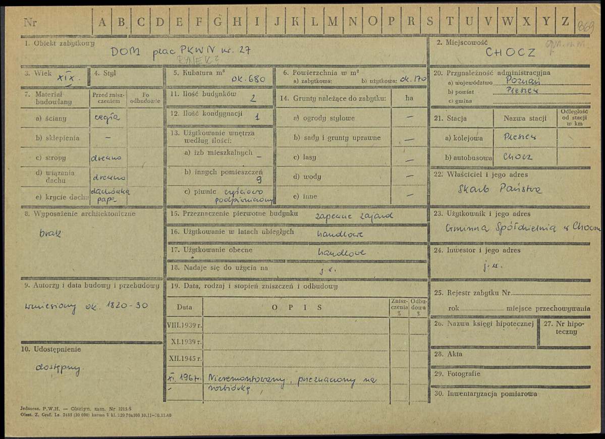 KZ - Karta zielona, skan nr 1
