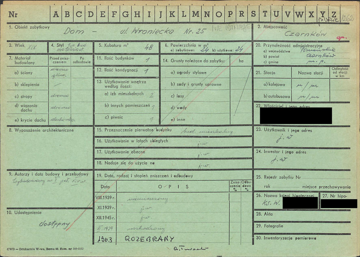 KZ - Karta zielona, skan nr 1