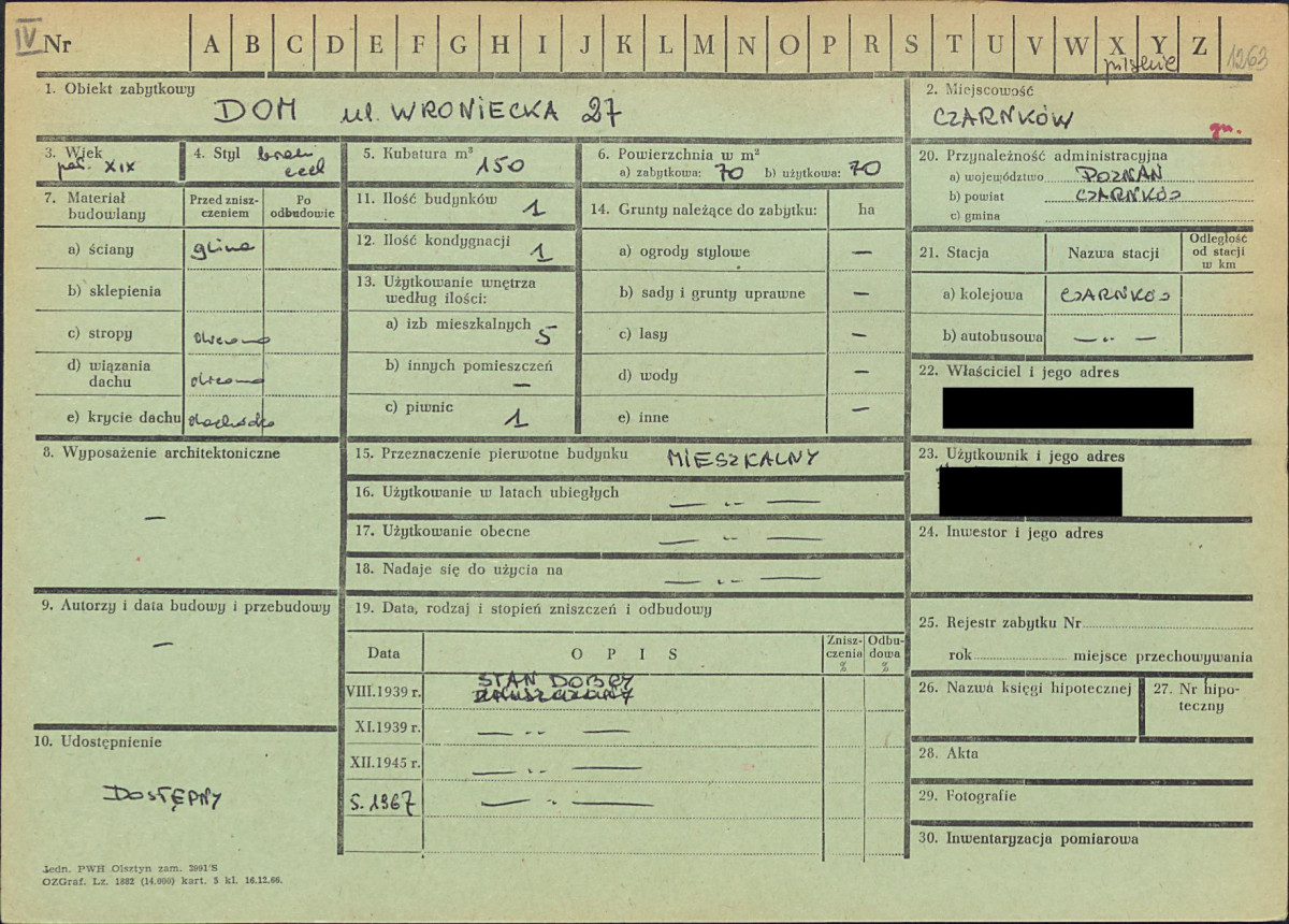 KZ - Karta zielona, skan nr 1