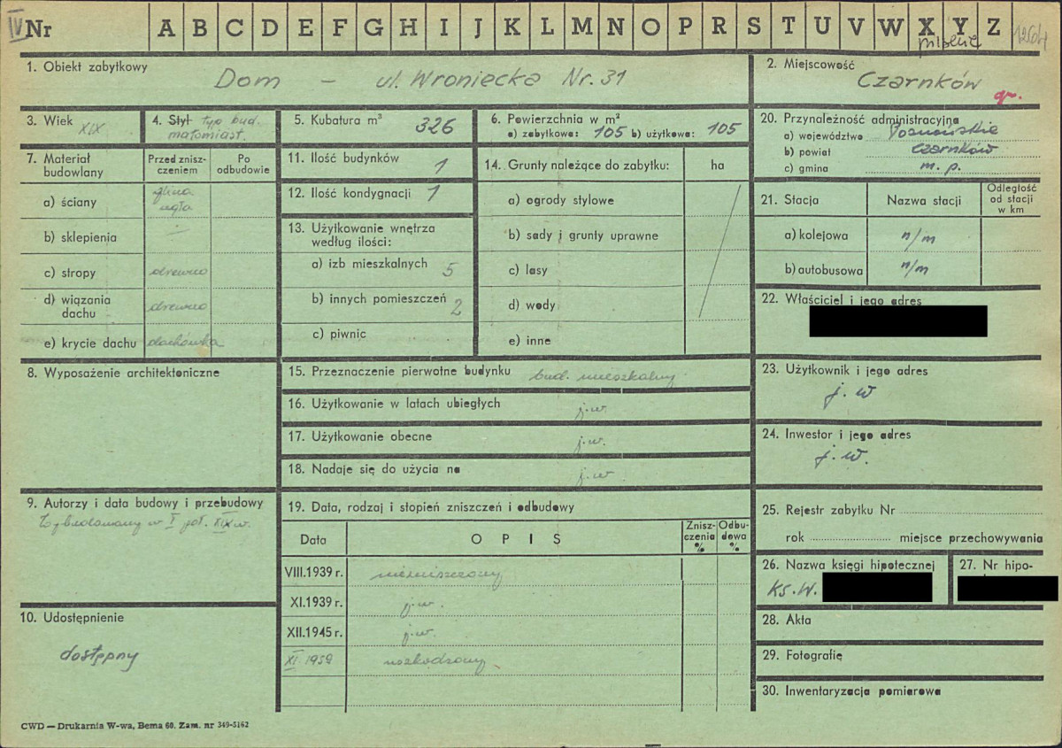 KZ - Karta zielona, skan nr 1