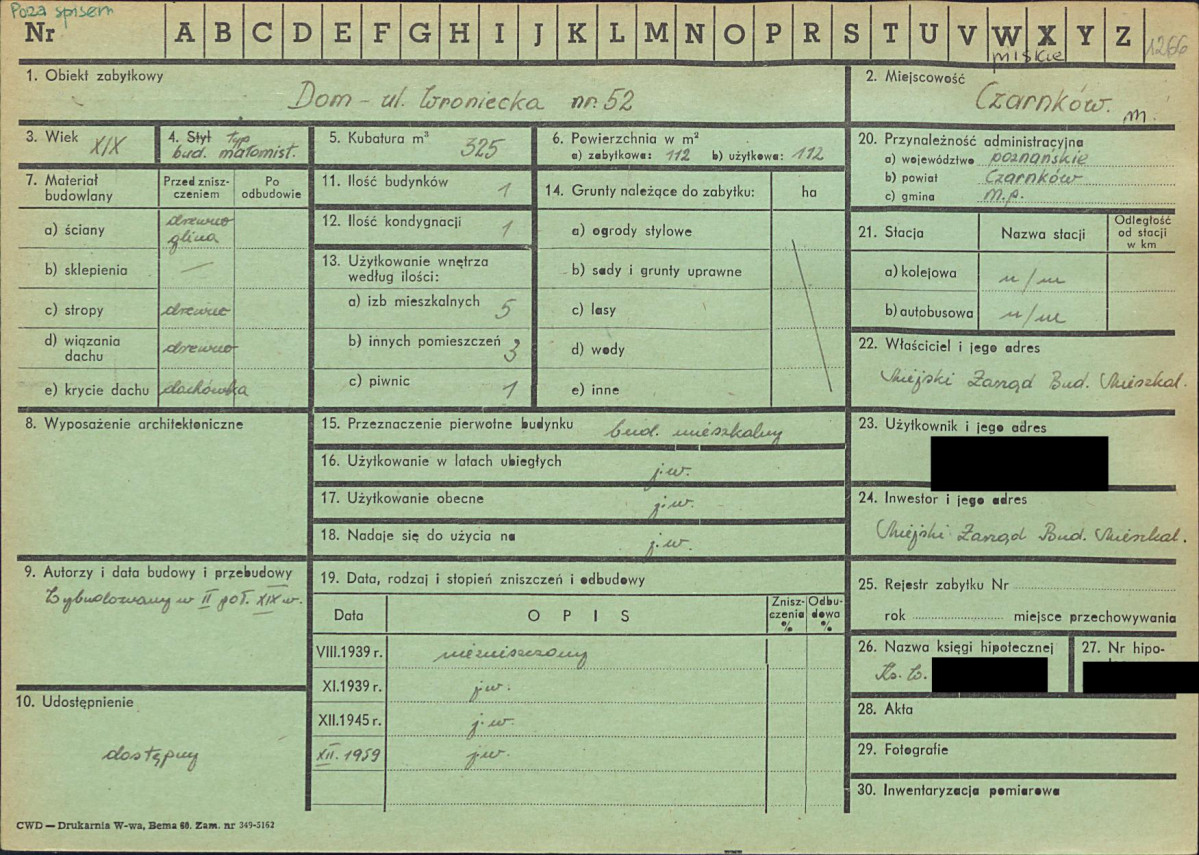 KZ - Karta zielona, skan nr 1