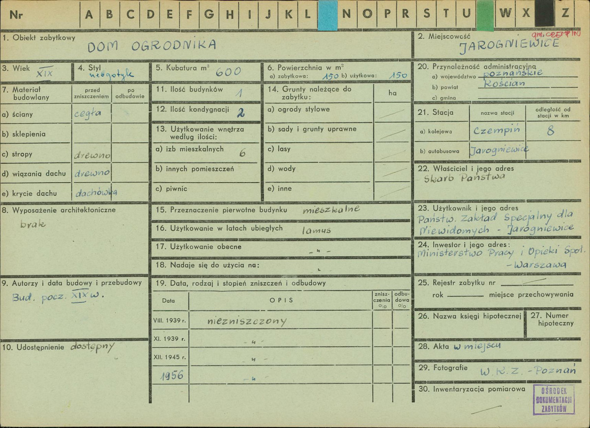 KZ - Karta zielona, skan nr 1