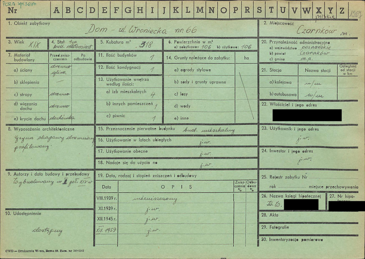 KZ - Karta zielona, skan nr 1