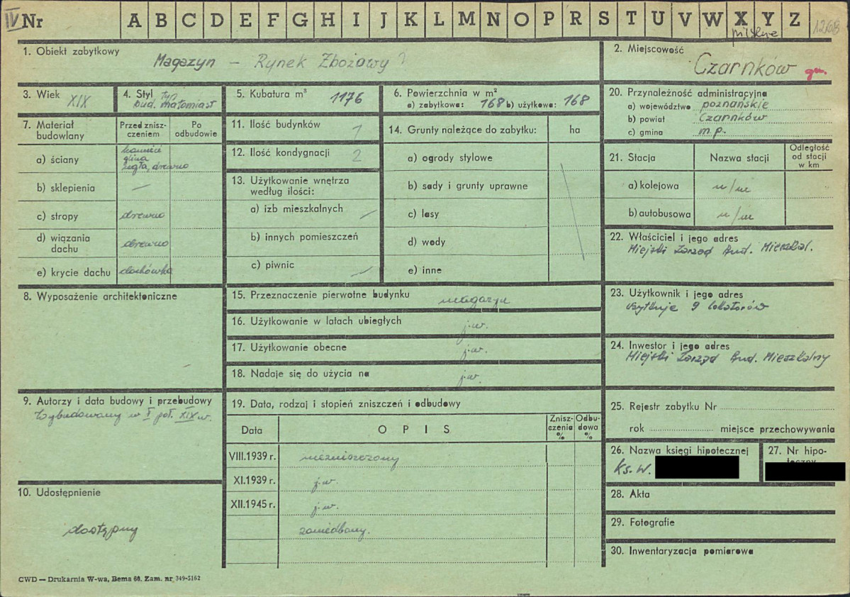 KZ - Karta zielona, skan nr 1