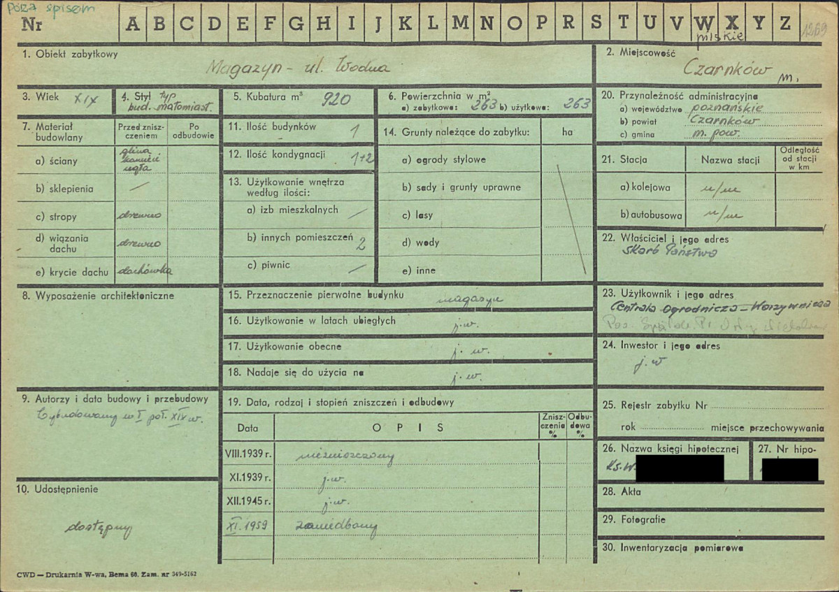 KZ - Karta zielona, skan nr 1