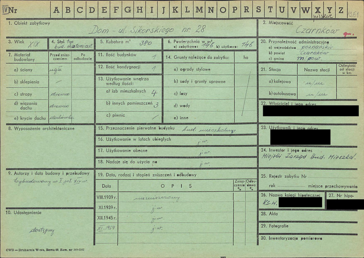 KZ - Karta zielona, skan nr 1