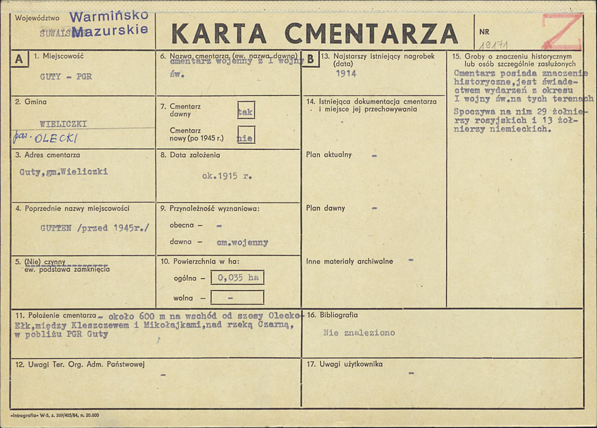 Karta cmentarza, skan nr 1