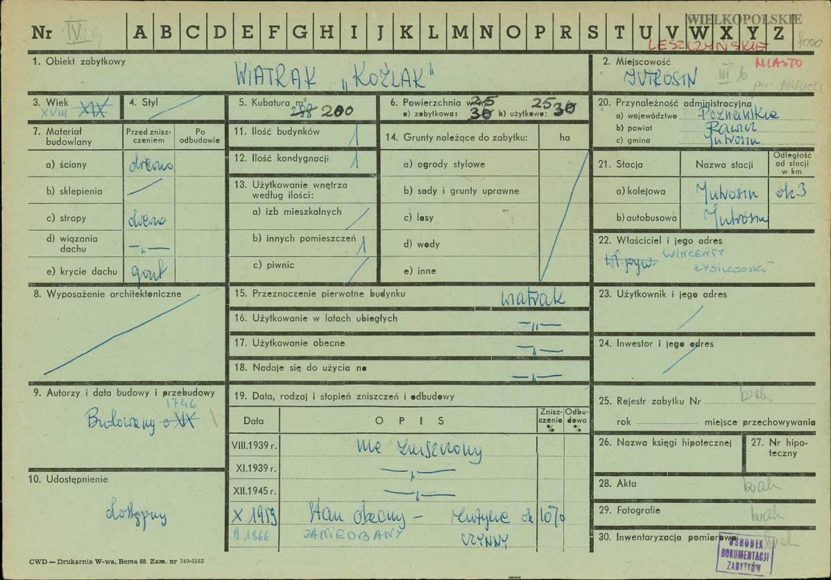 Karta zielona, skan nr 1
