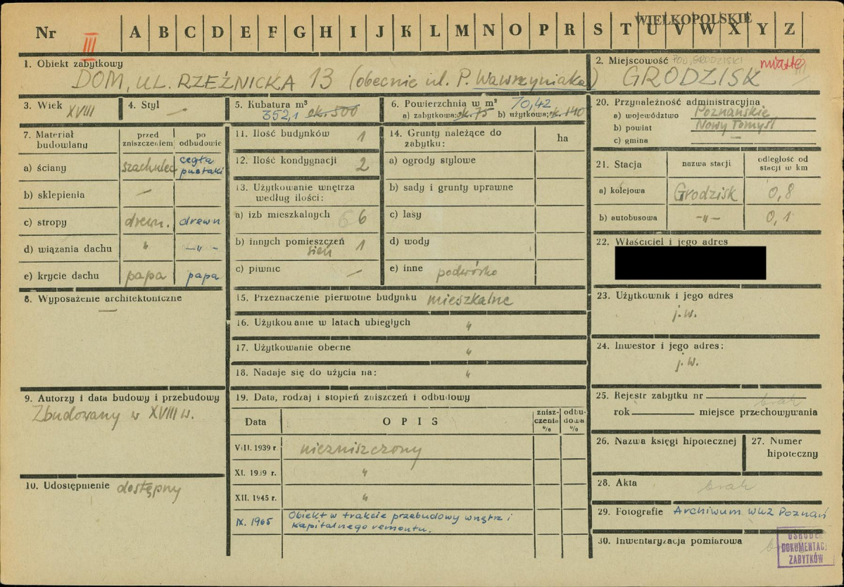KZ - Karta zielona, skan nr 1