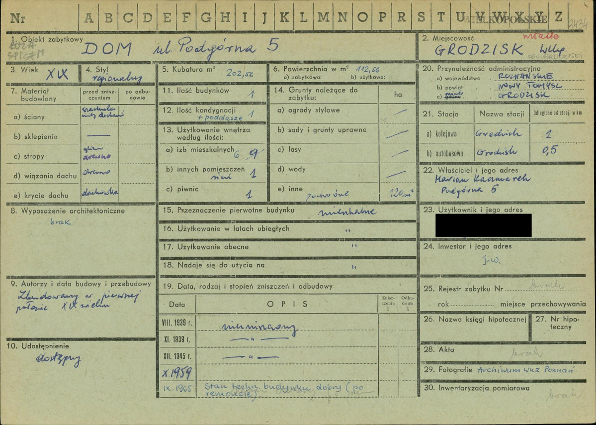 KZ - Karta zielona, skan nr 1