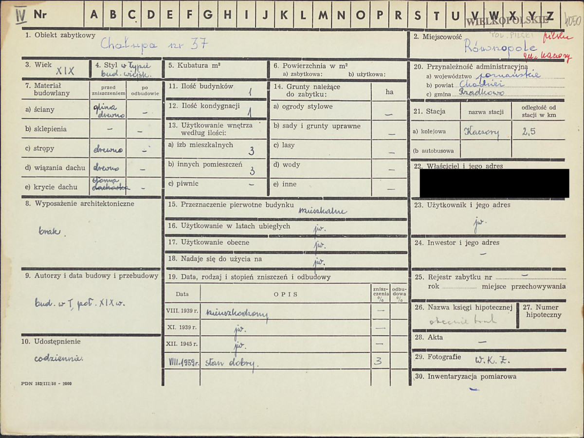 KZ - Karta zielona, skan nr 1