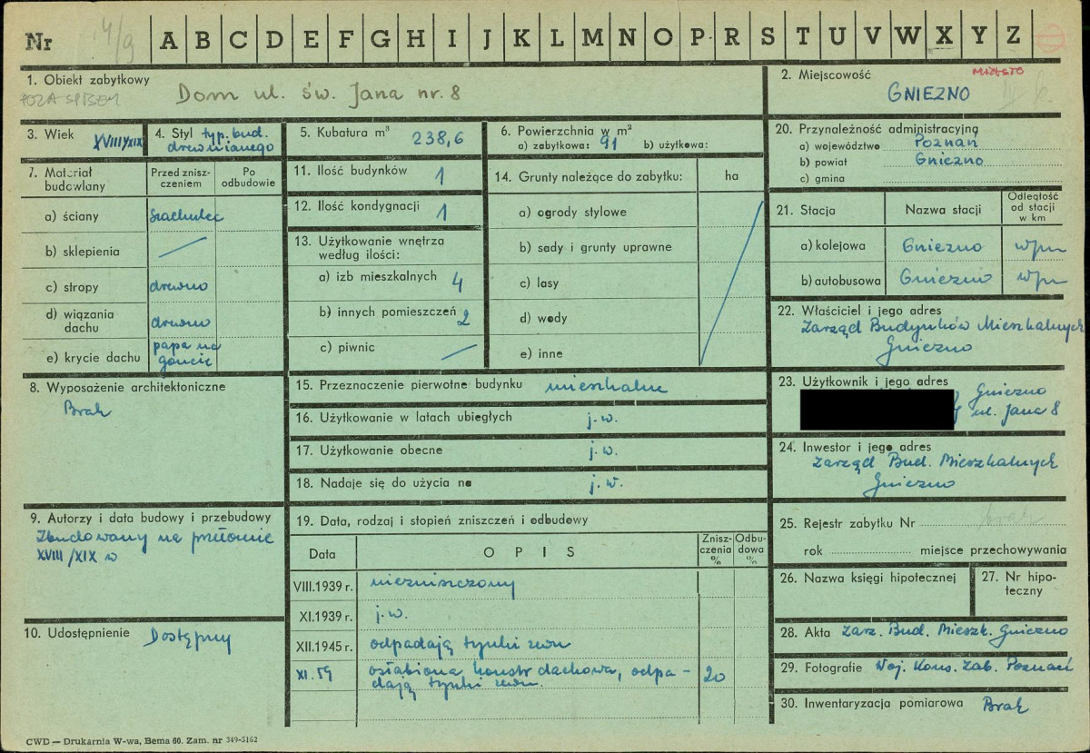 KZ - Karta zielona, skan nr 1