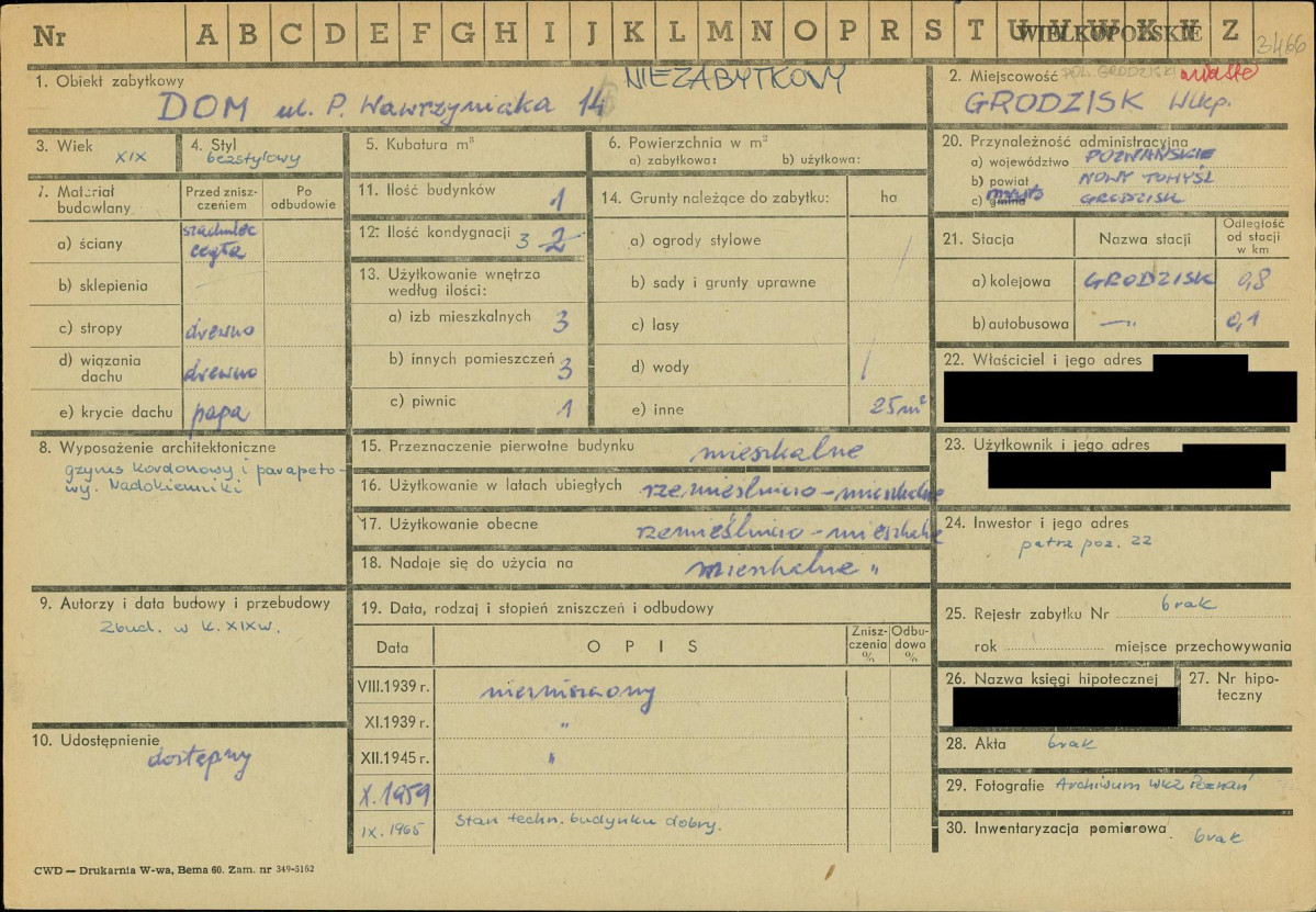 KZ - Karta zielona, skan nr 1