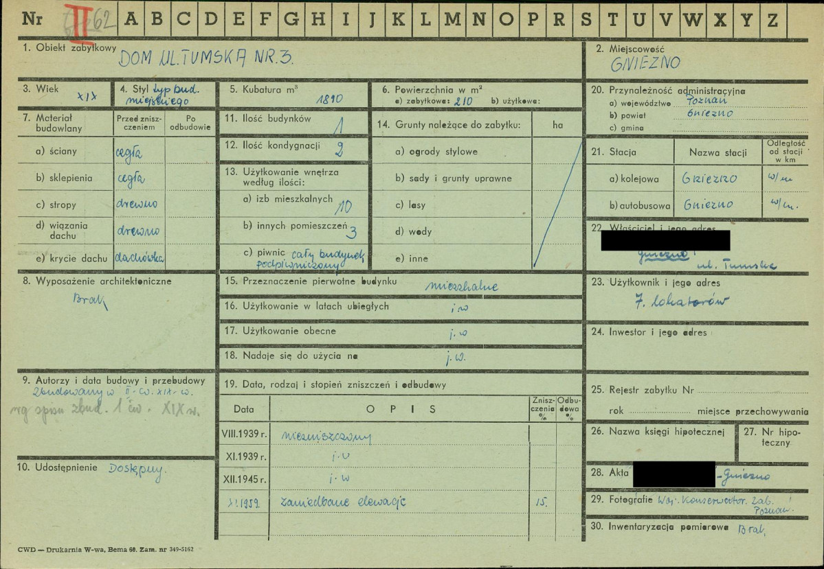 KZ - Karta zielona, skan nr 1