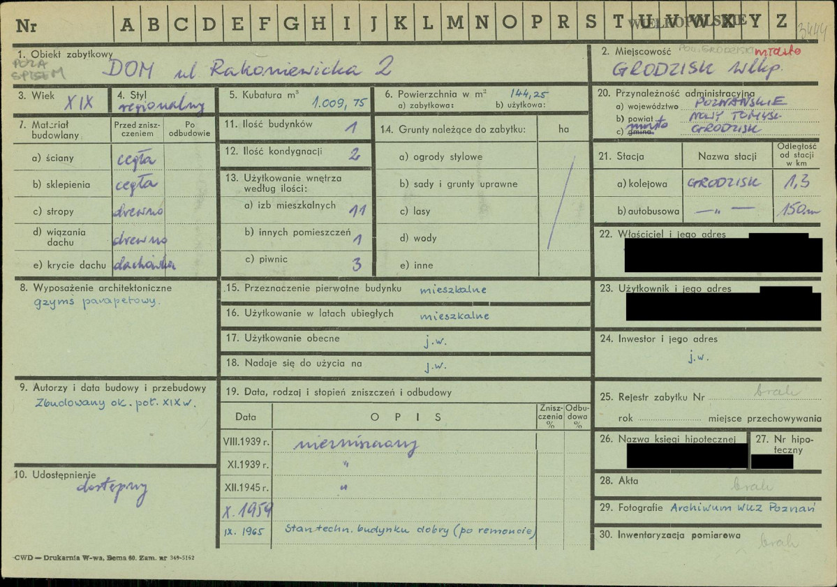 KZ - Karta zielona, skan nr 1